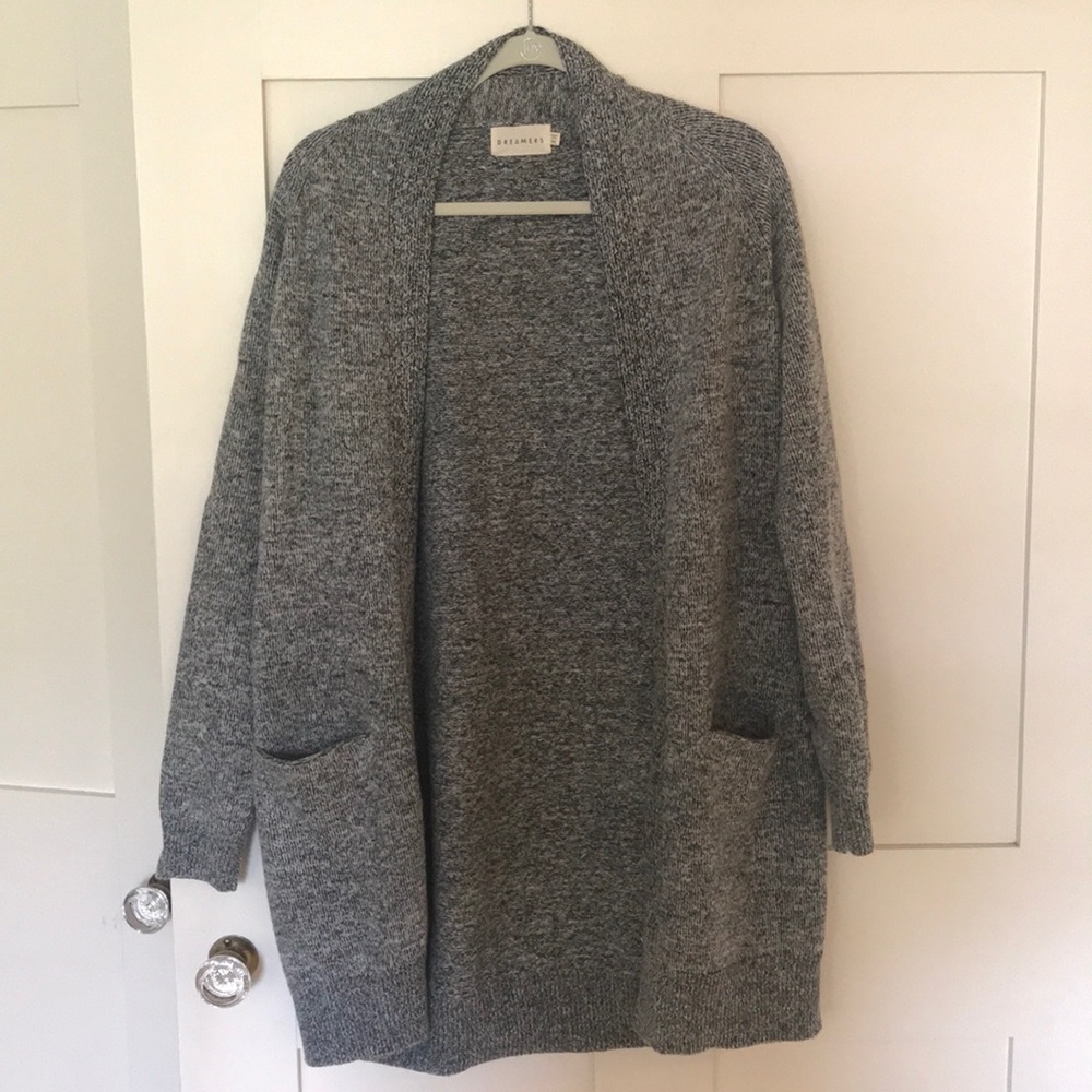 NEW Gray Cashmere-Blend Sweater